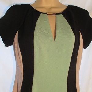 Studio One Aqua Green White 5% Spandex Size 4